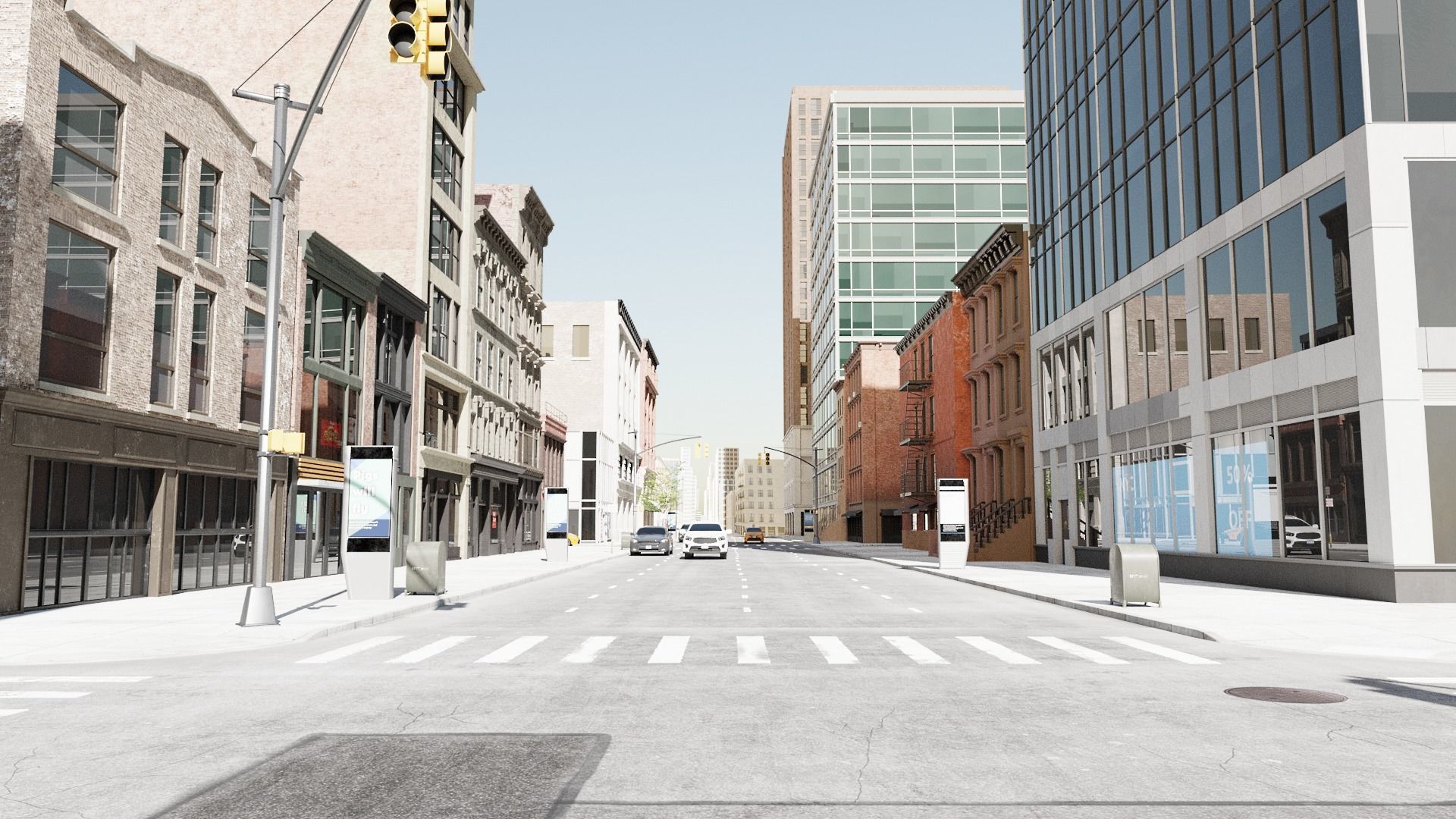 New York Block 3 Low-poly 3D model_3