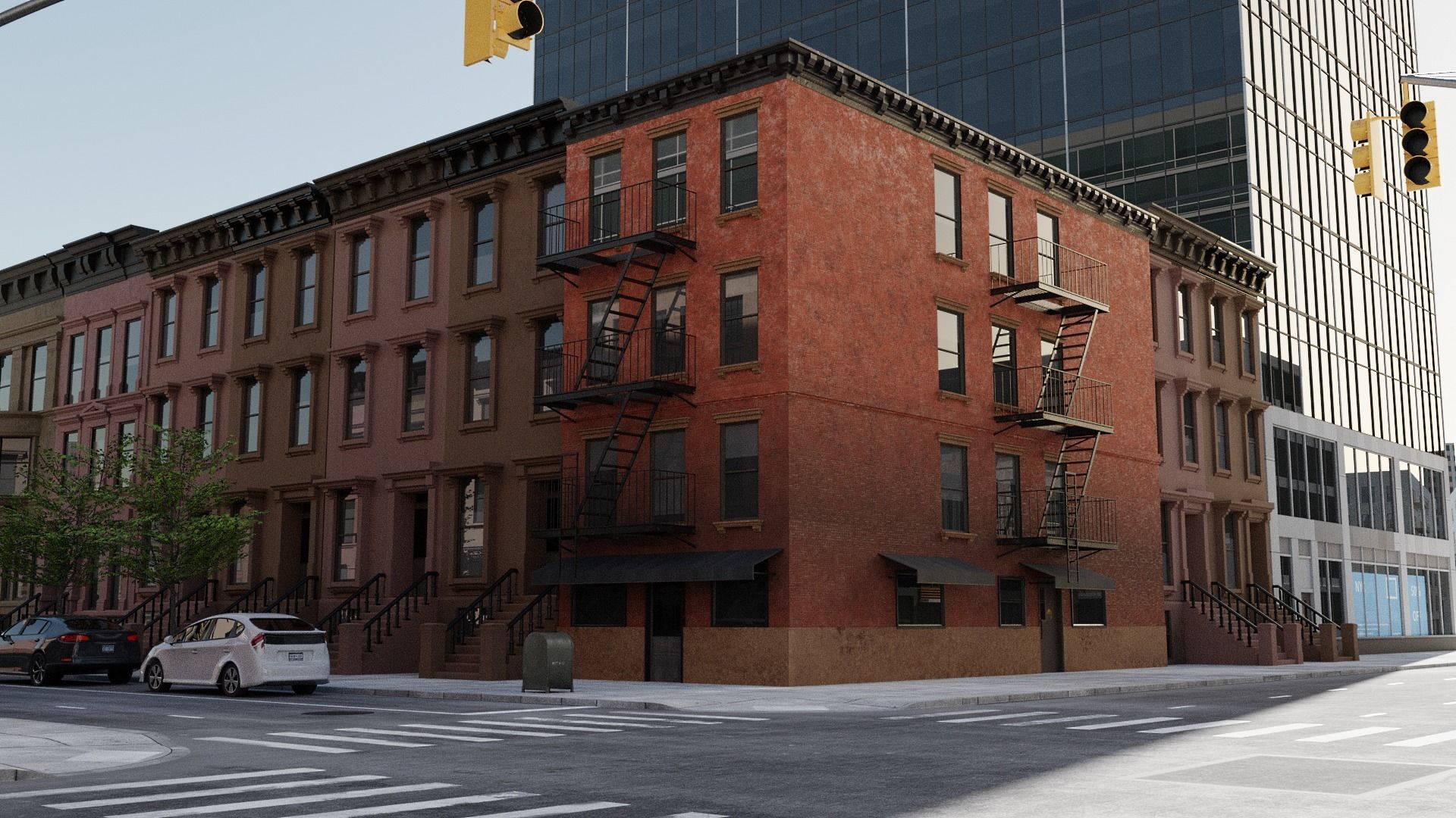 New York Block 3 Low-poly 3D model_8