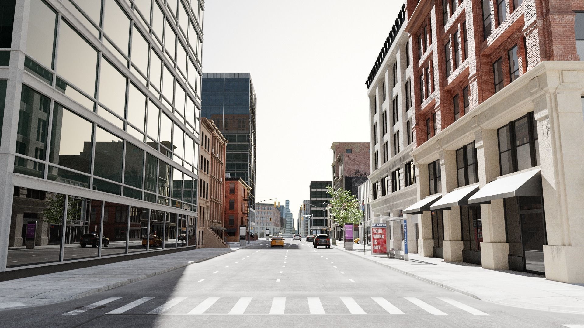 New York Block 3 Low-poly 3D model_5