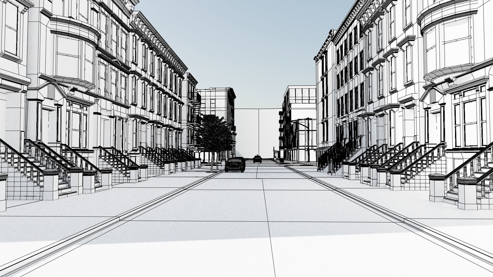 New York Block 3 Low-poly 3D model_25