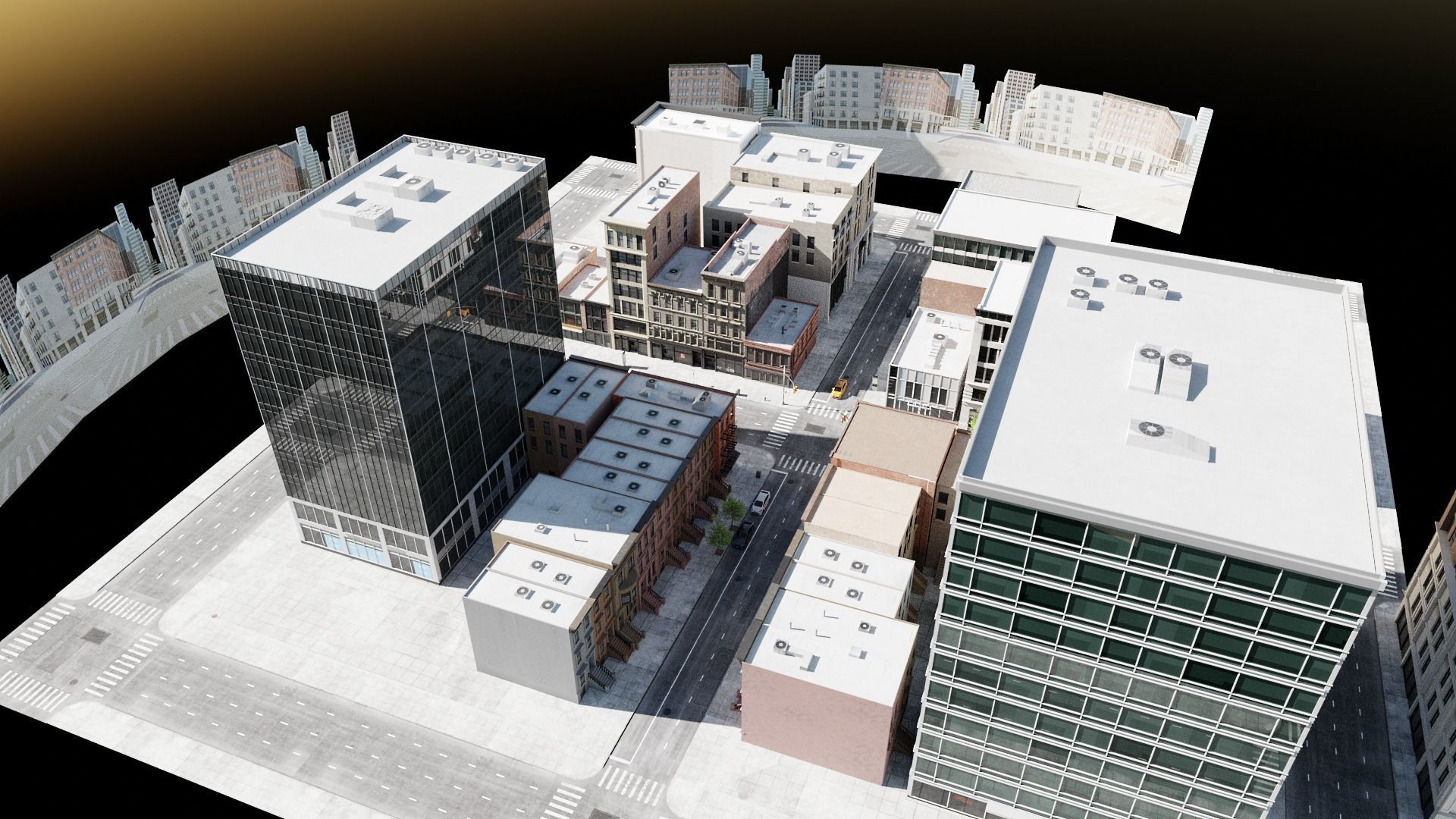 New York Block 3 Low-poly 3D model_15