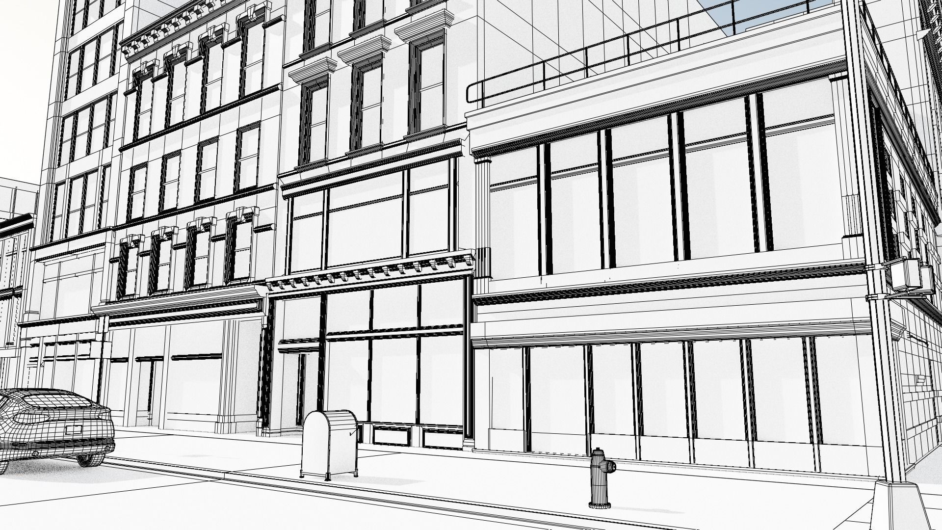 New York Block 3 Low-poly 3D model_23