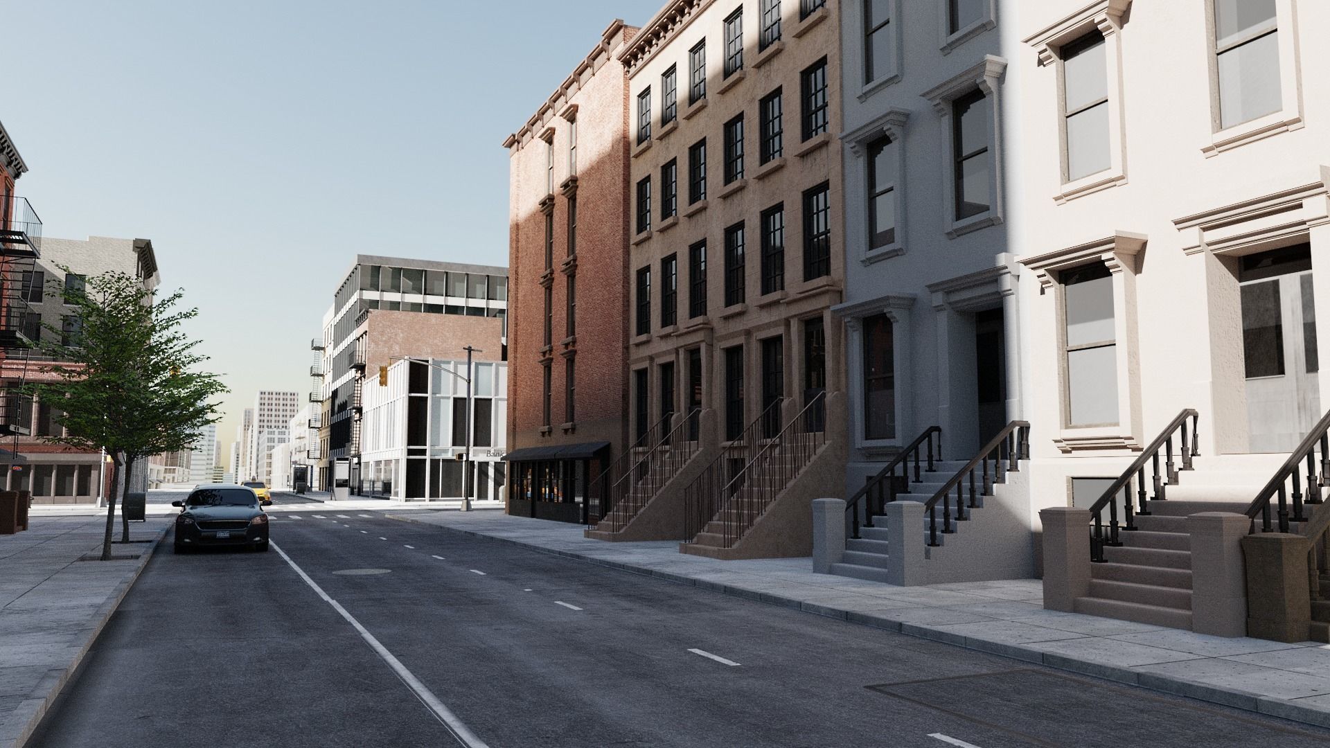 New York Block 3 Low-poly 3D model_13