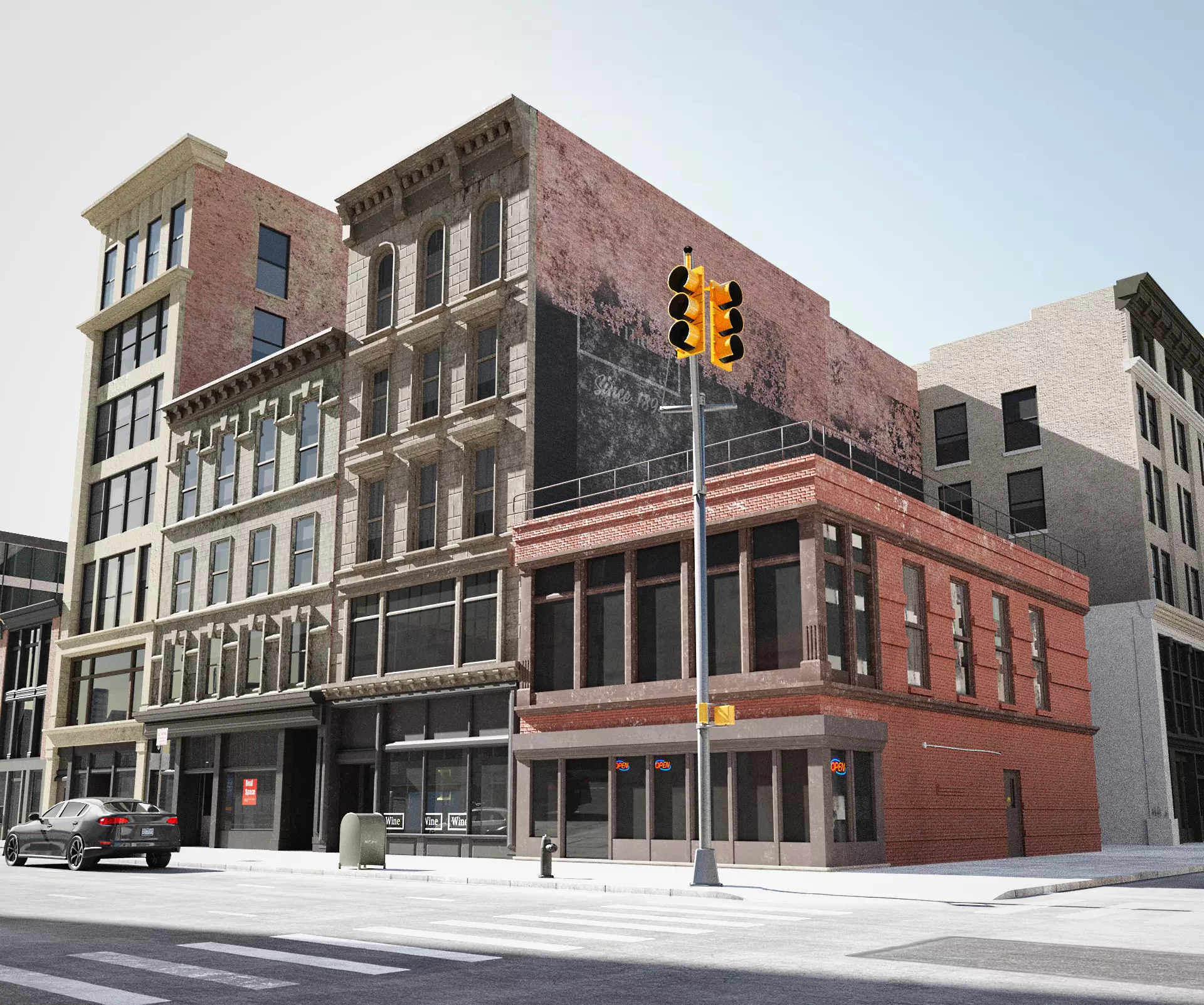 New York Block 3 Low-poly 3D model_0