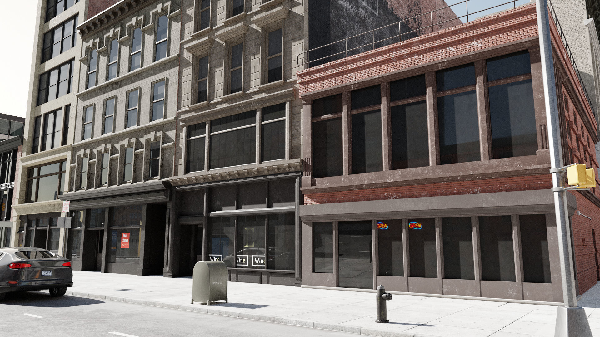 New York Block 3 Low-poly 3D model_10