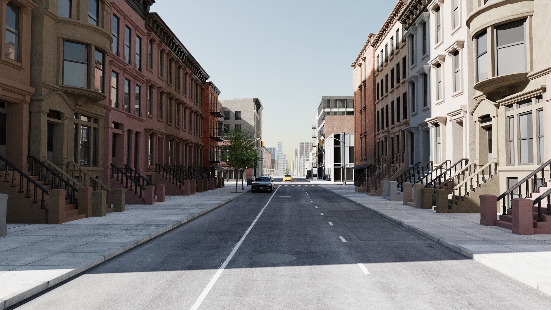 New York Block 3 Low-poly 3D model_12