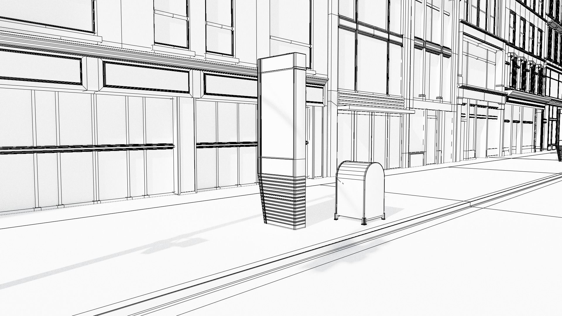 New York Block 3 Low-poly 3D model_18