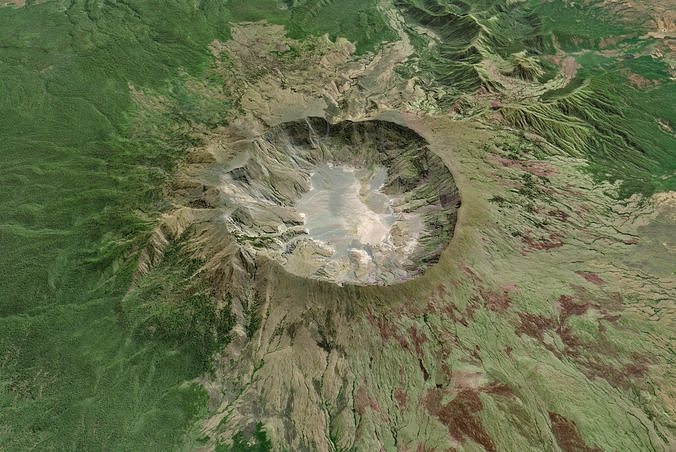Crater Terrain 3D model