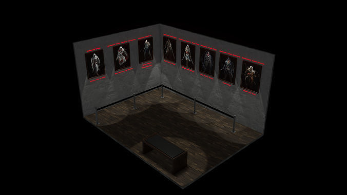 Assassins Creed Showroom Free 3D model