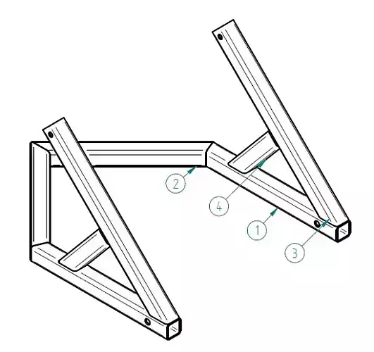 Bike stand Free 3D model