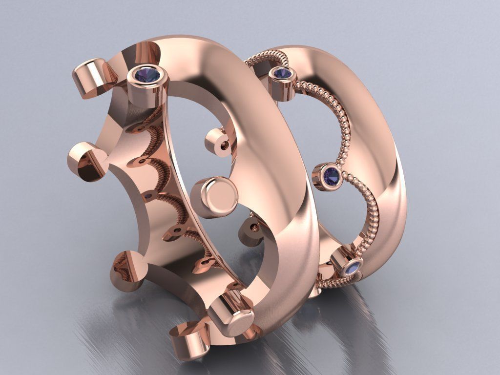 ring set 43 collection1 3D print model_2