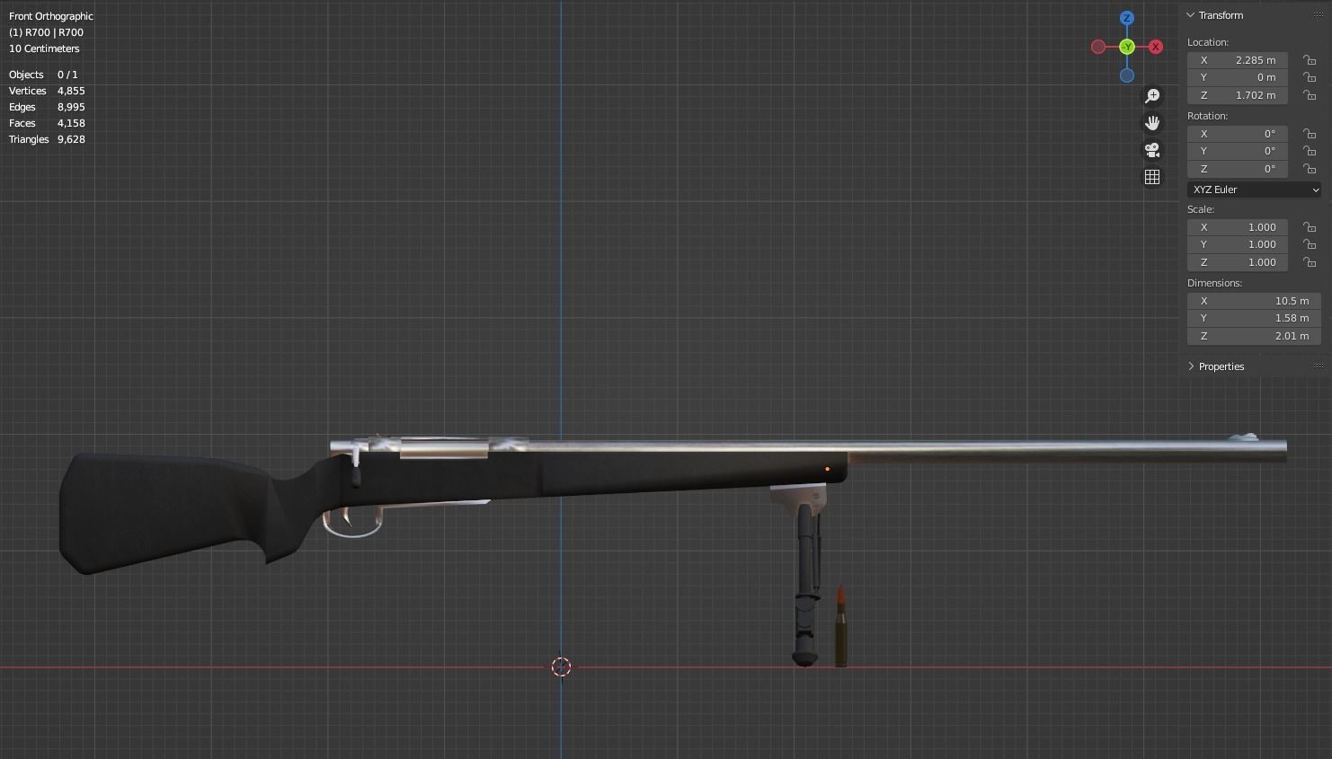 Reminton 700 - R700 Free 3D model_5