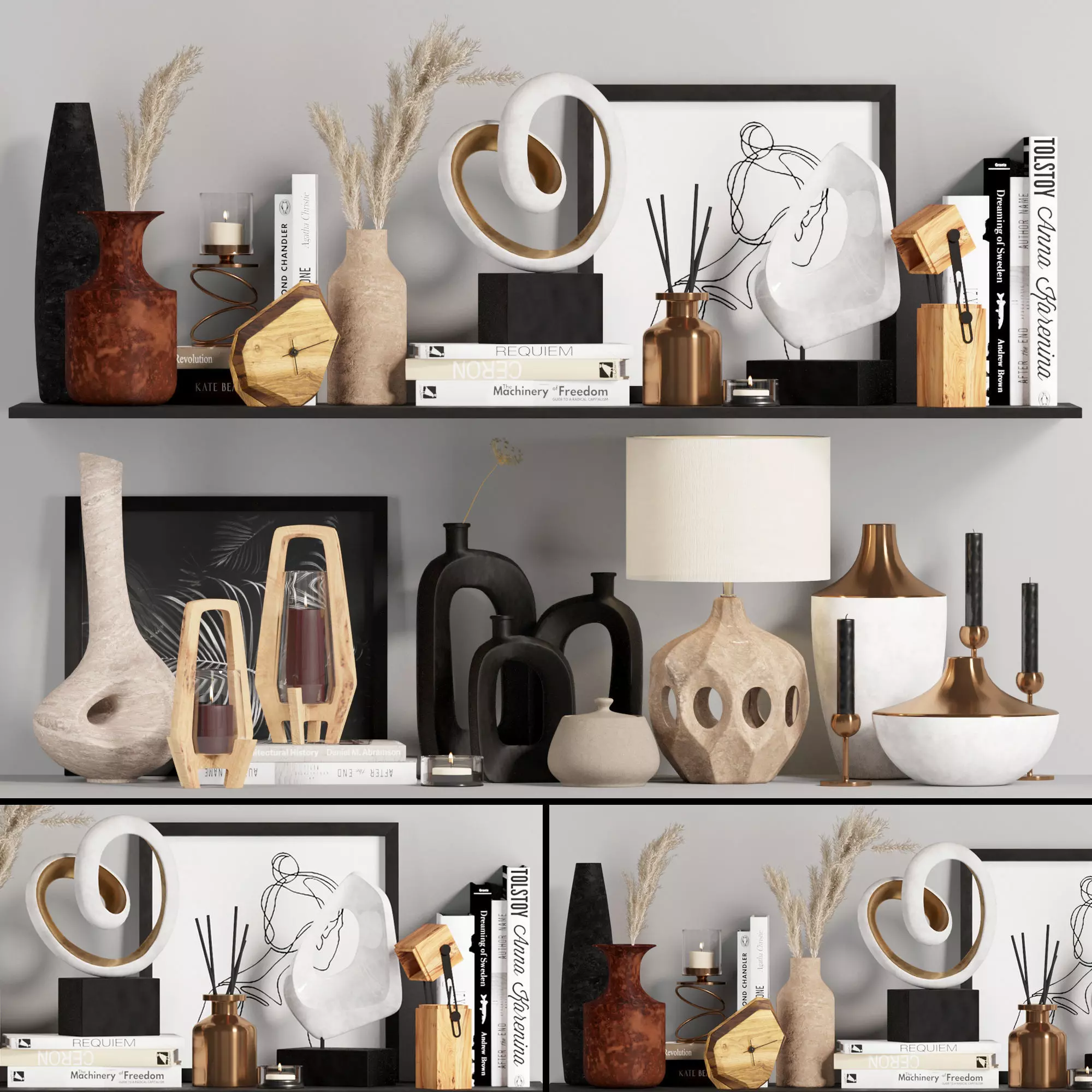 decorative set01 3D model_0