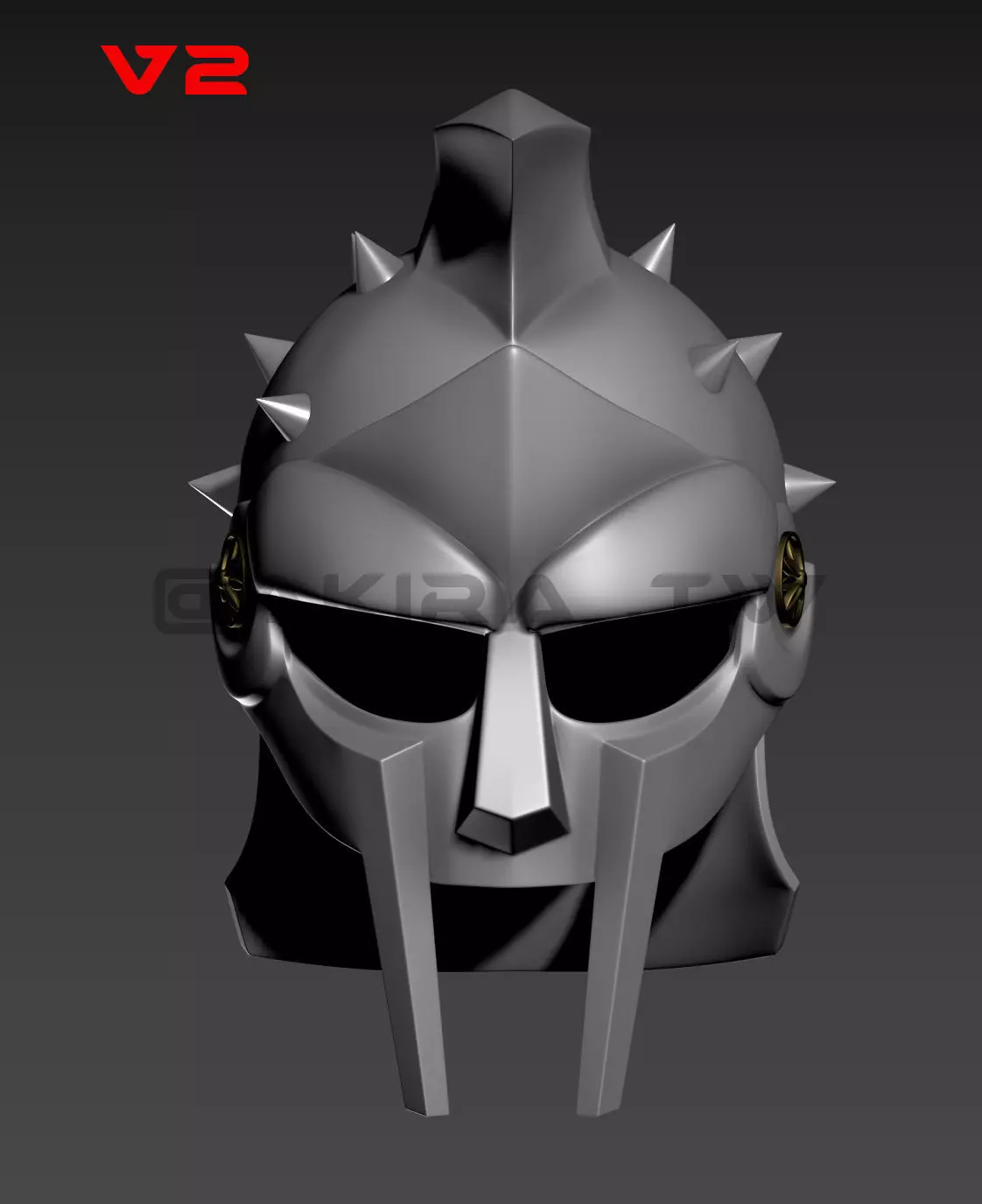 Gladiator Roman Maximus Helmet  3D print model_0