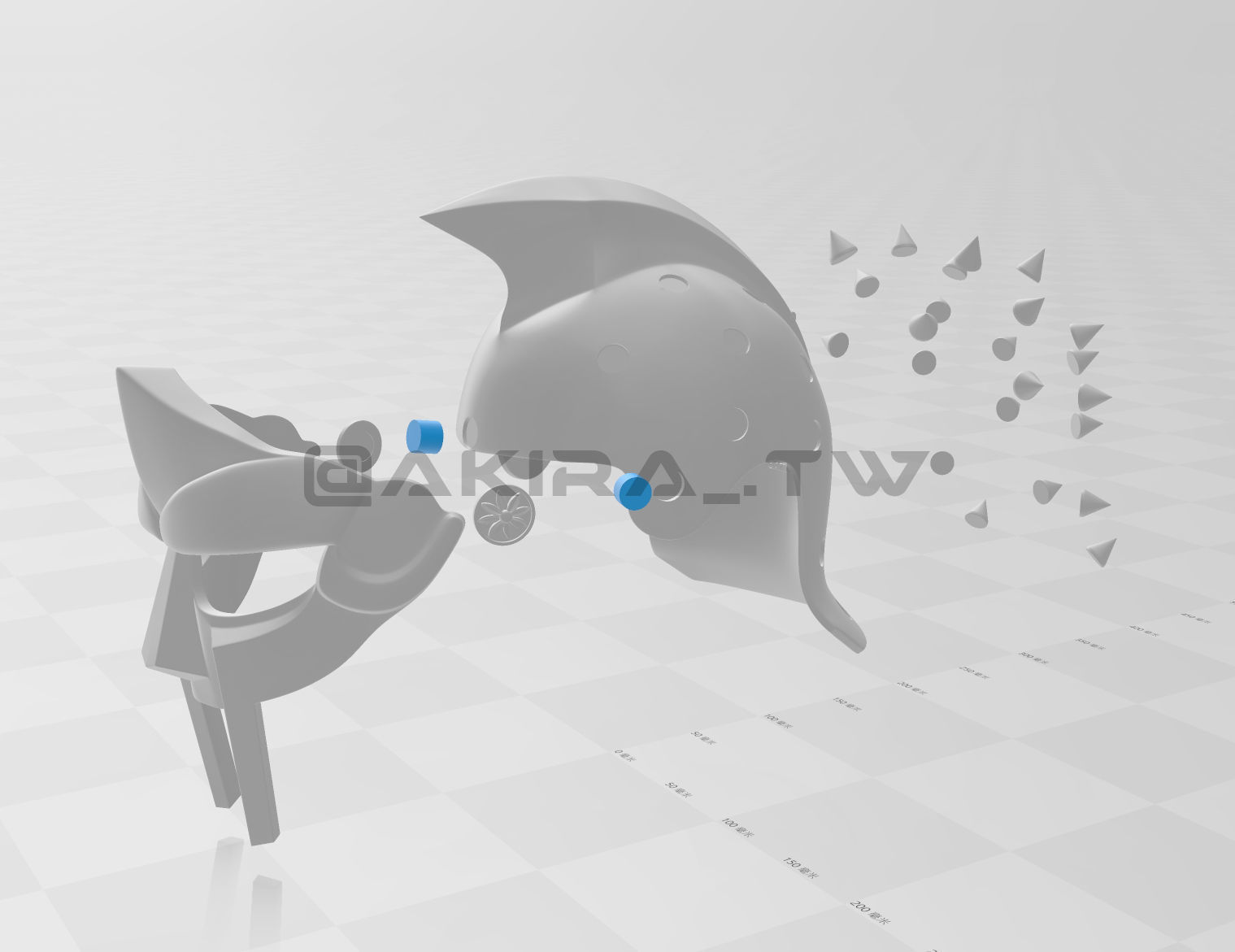 Gladiator Roman Maximus Helmet  3D print model_8