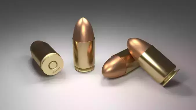 Bullet 3D model Game-ready