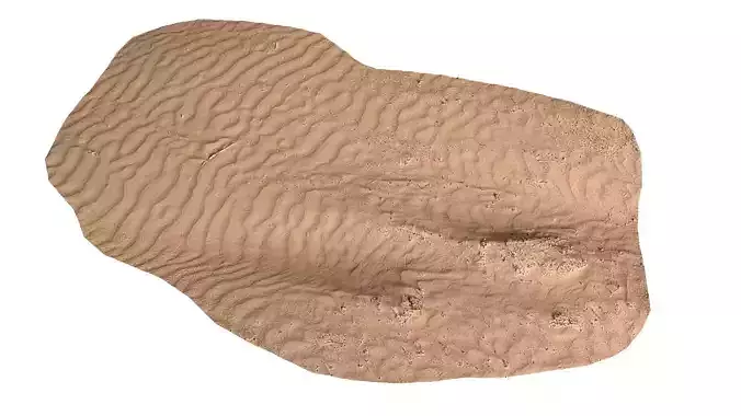 Sand Beach 04 PBR Low-poly 3D model