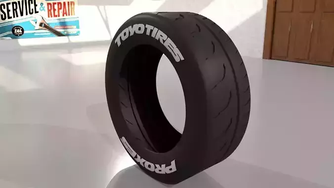 Toyo Proxes r888r Tyre 255 40 Z R17 3D model