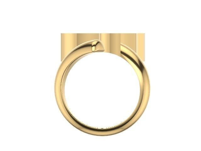 x alphabet ring stl verified 3D print model_3