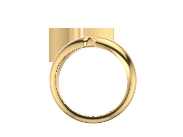 v alphabet ring stl verified 3D print model_2