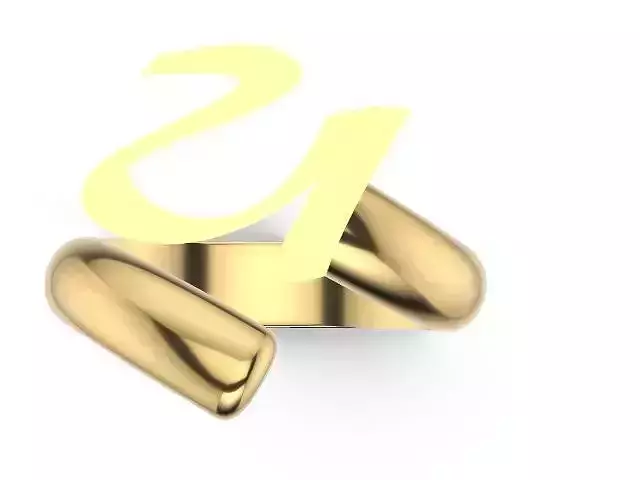 u alphabet ring stl verified