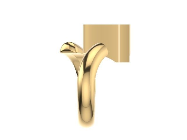  T alphabet ring stl verified 3D print model_4
