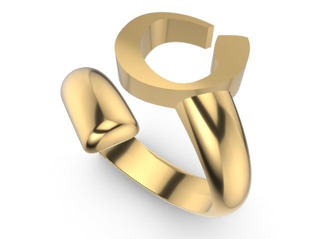 o alphabet ring stl verified 3D print model_4