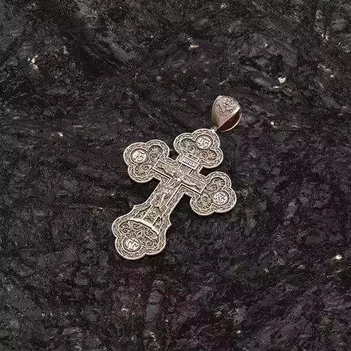 Russian Orthodox Cross 3D print model