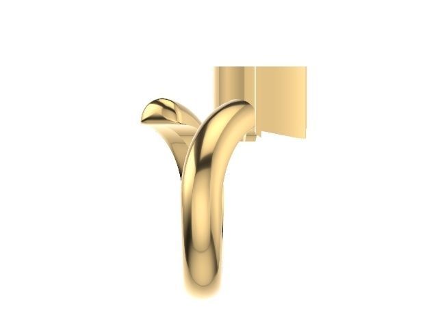 j alphabet ring stl verified 3D print model_3