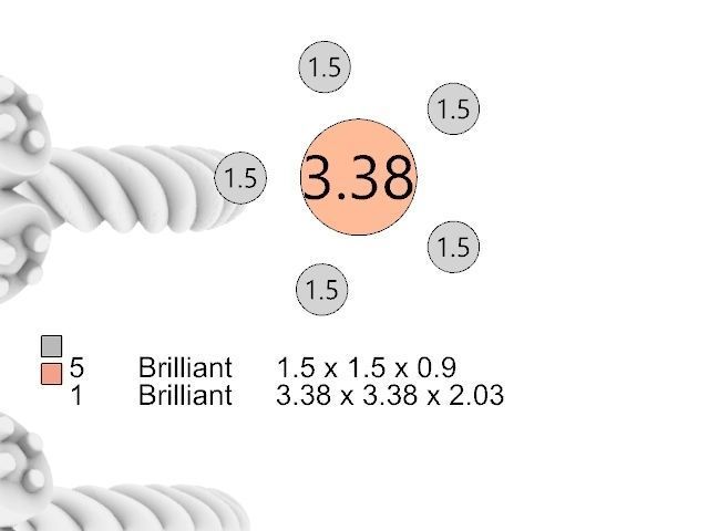 intertwined flowers stl verified 3D print model_12