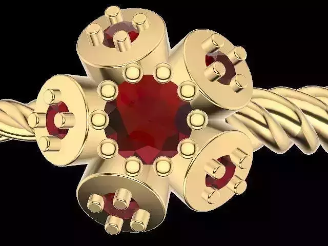 intertwined flowers stl verified 3D print model