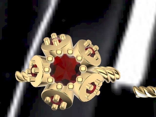 intertwined flowers stl verified 3D print model_16