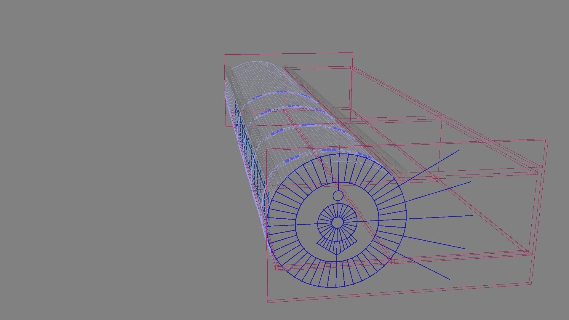 Light Hallway 3D model_13