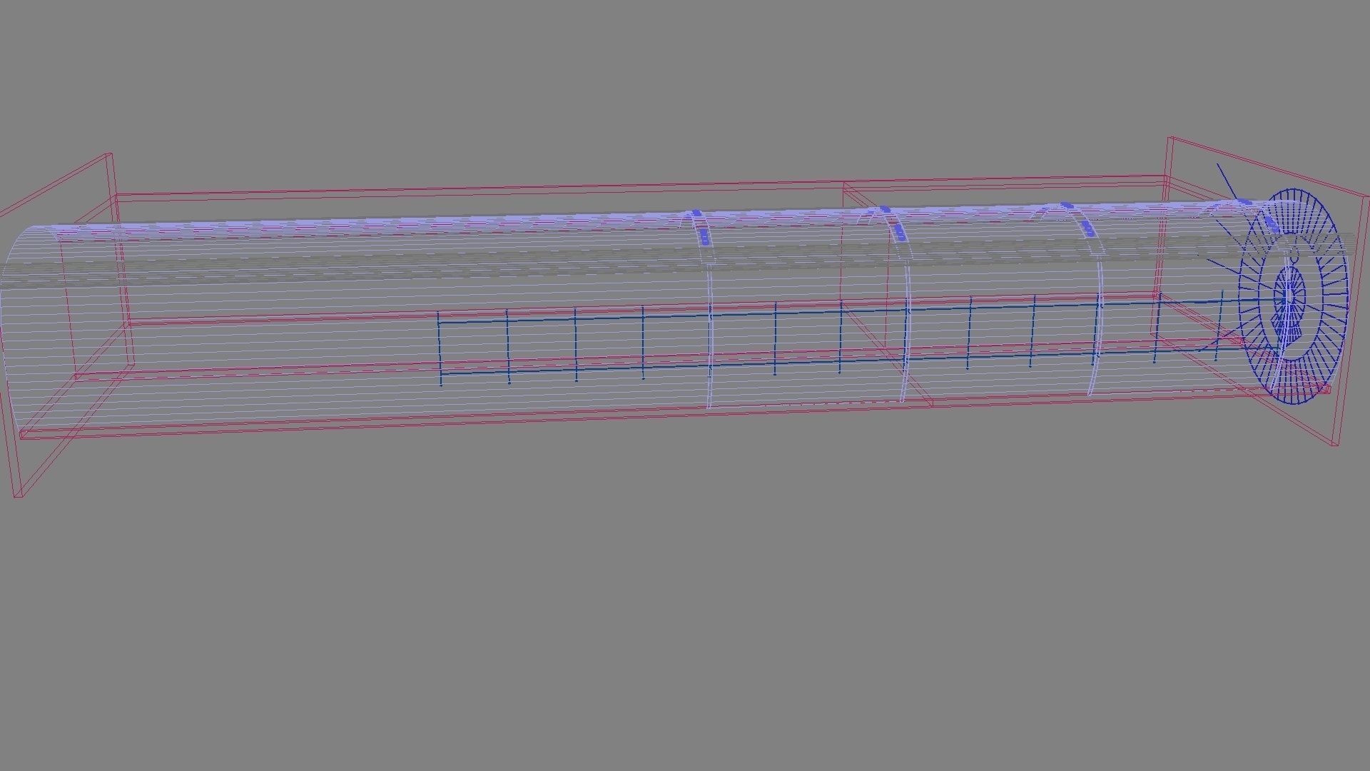 Light Hallway 3D model_5