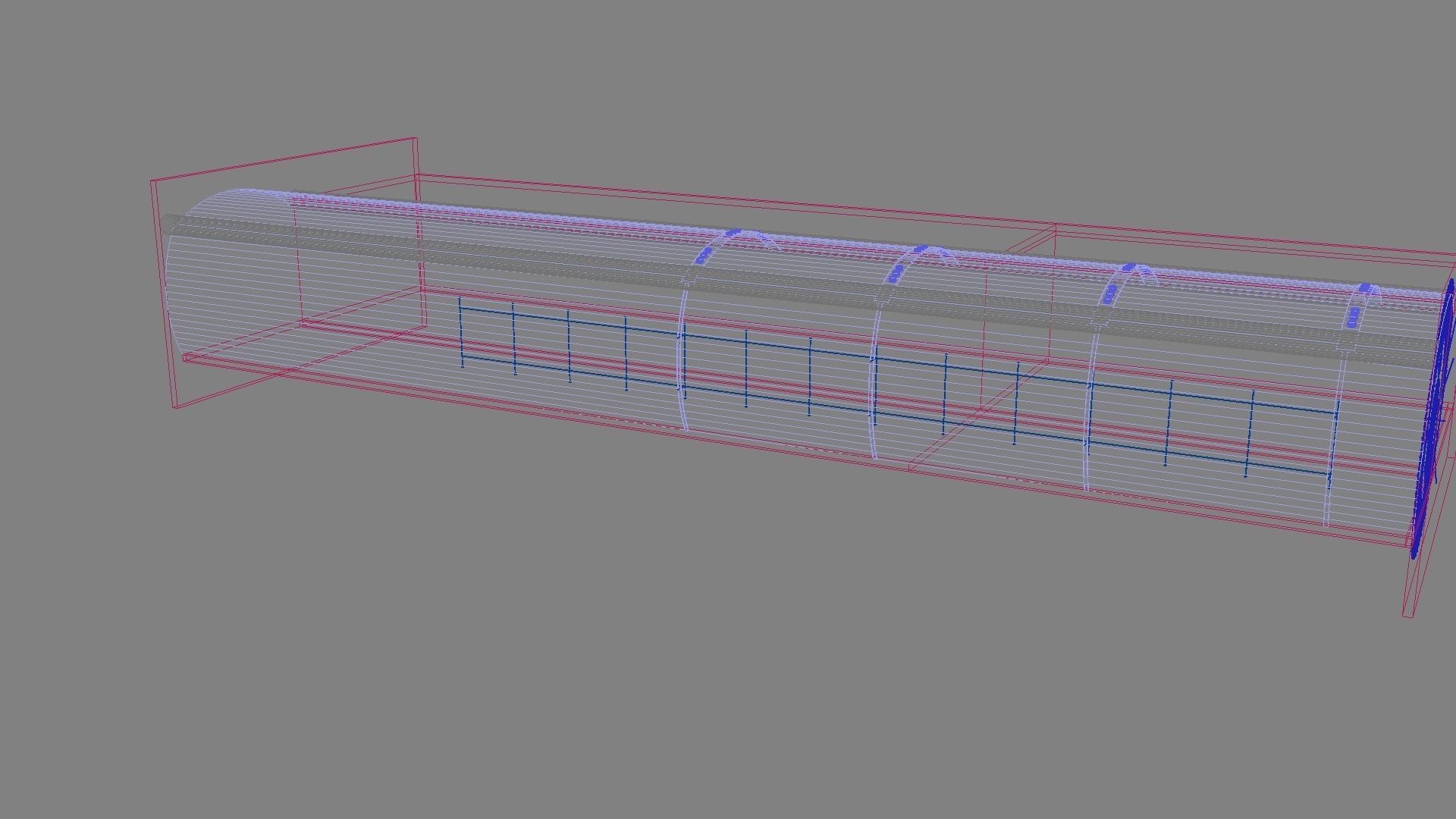 Light Hallway 3D model_8
