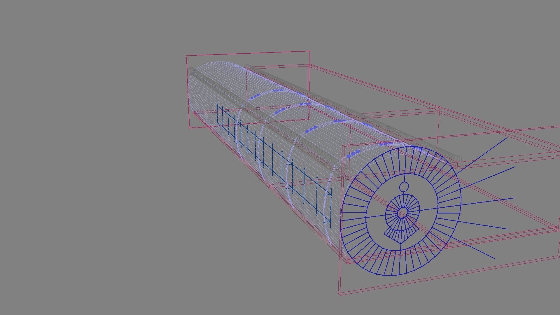 Light Hallway 3D model_12