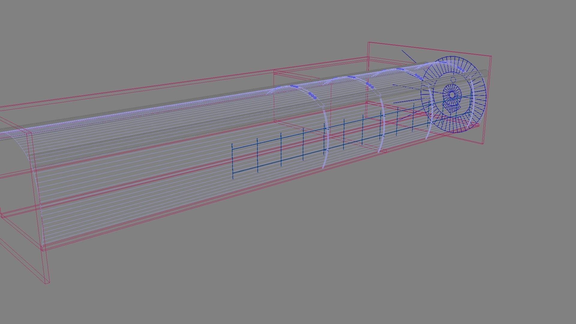 Light Hallway 3D model_2