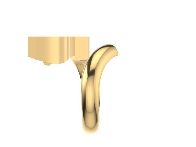 h alphabet ring stl verified 3D print model_3