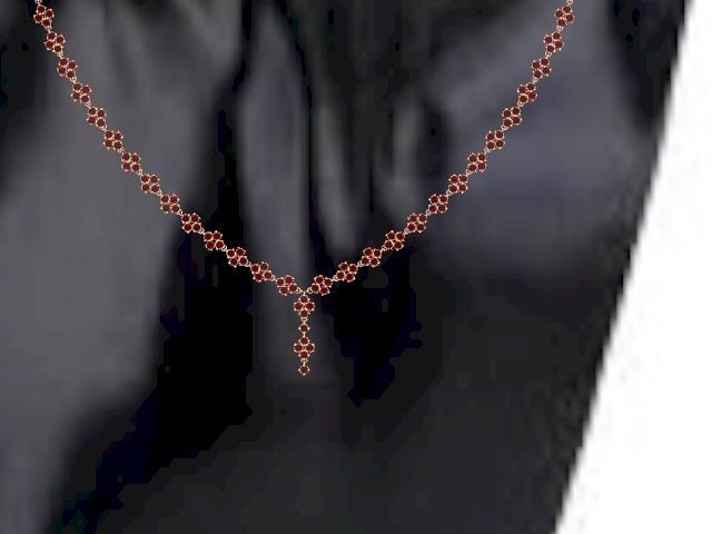 4 stone necklace stl verified 3D print model_20