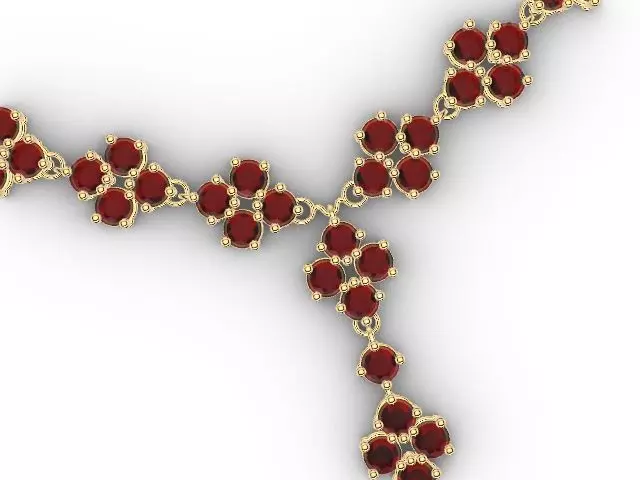 4 stone necklace stl verified 3D print model_0