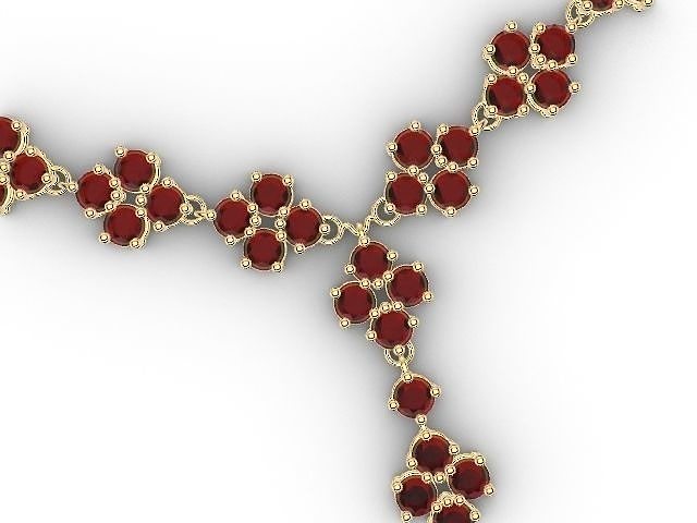 4 stone necklace stl verified 3D print model