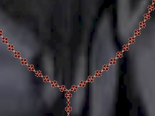 4 stone necklace stl verified 3D print model_22