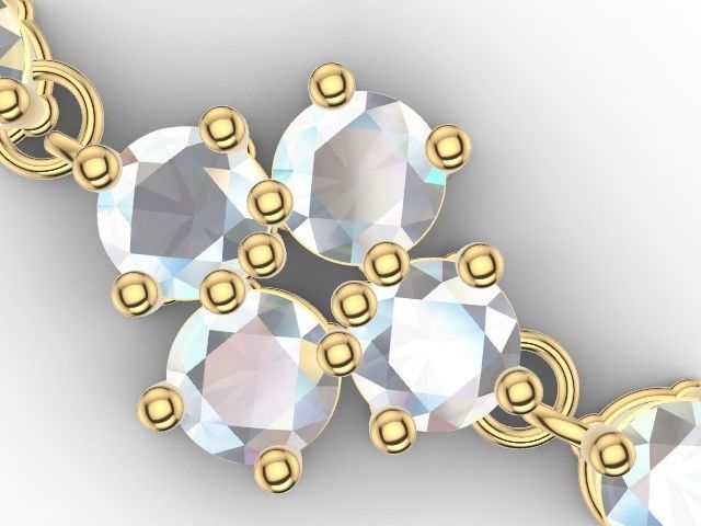 4 stone necklace stl verified 3D print model_10