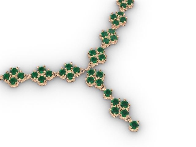 4 stone necklace stl verified 3D print model_6