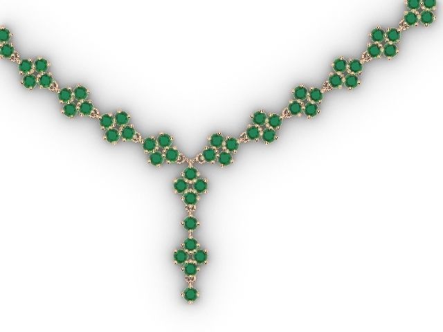 4 stone necklace stl verified 3D print model_14