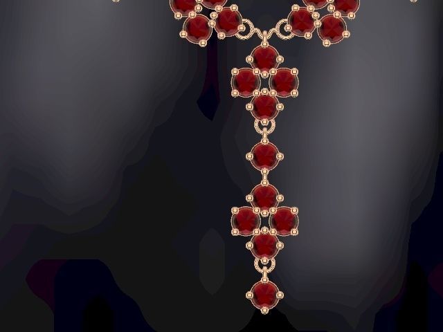 4 stone necklace stl verified 3D print model_23