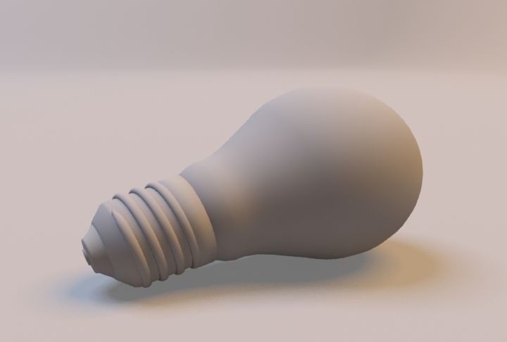 light bulb 3D model_2