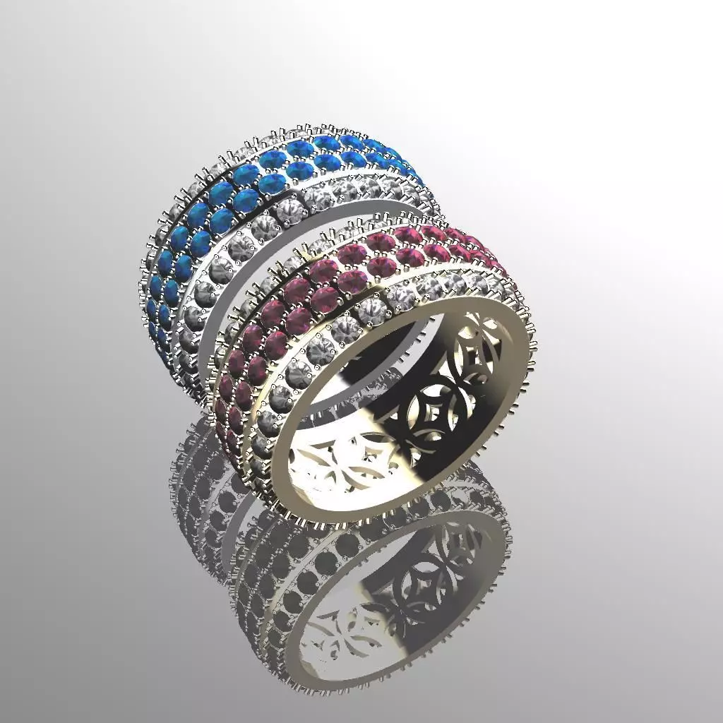Engagement ring 3D print model