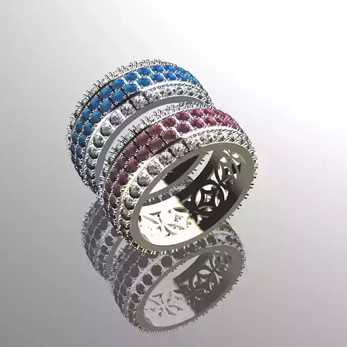  Engagement ring 3D print model