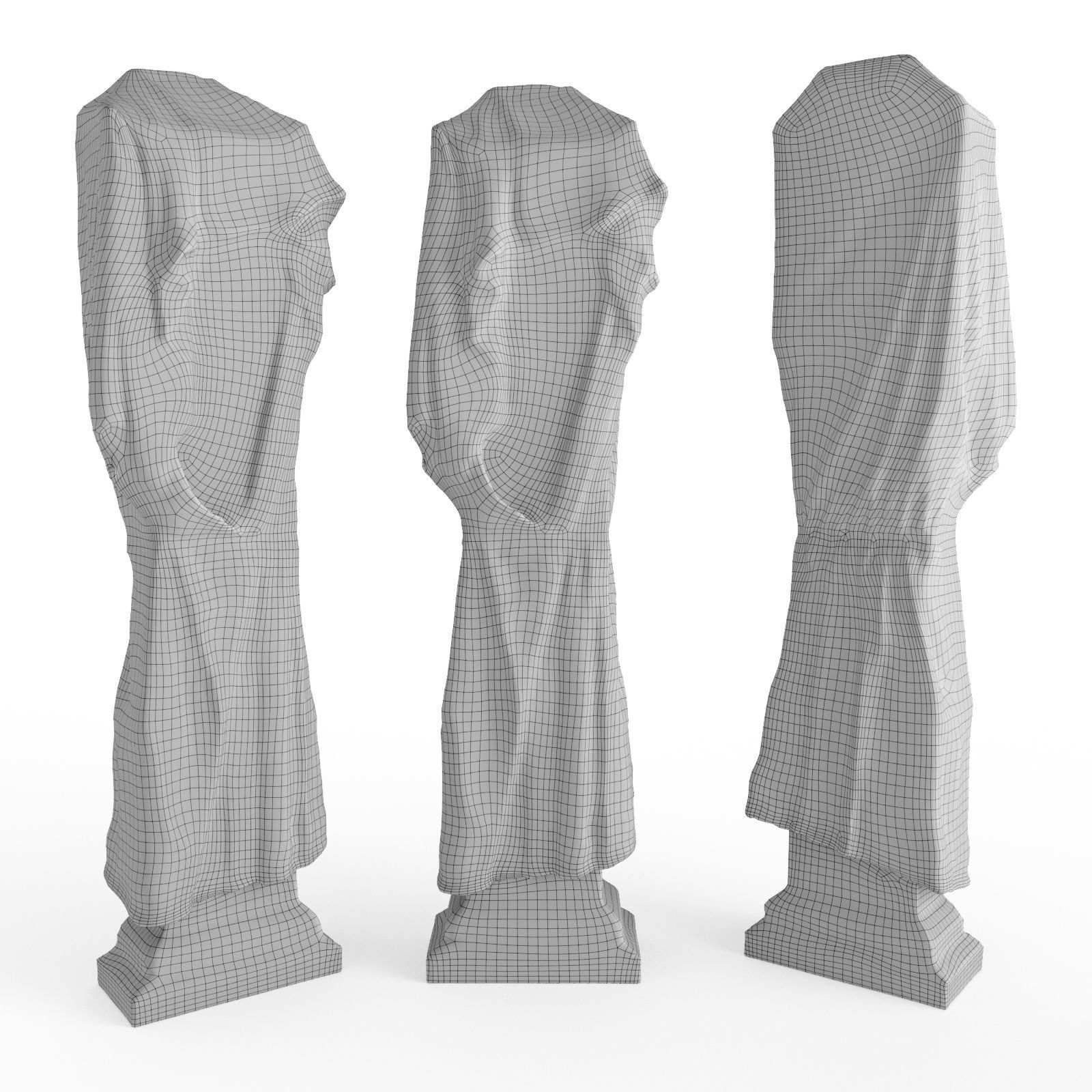 Minimal torso pedestal 3D model_4